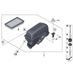 Śruba z podkładką BMW E34 E36 E38 E39 E65 F01 740d 745d 728 760i 316 318 523 528 525 320 323 325 328 M3 - 07119906124