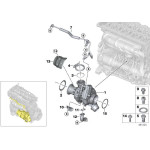 Śruba drążona turbosprężarki BMW E39 E38 E53 E46 E87 E60 E65 E81 E90 E91 F07 F10 F11 F12 F16 F20 F30 F48 G11 G30 - 07119907291