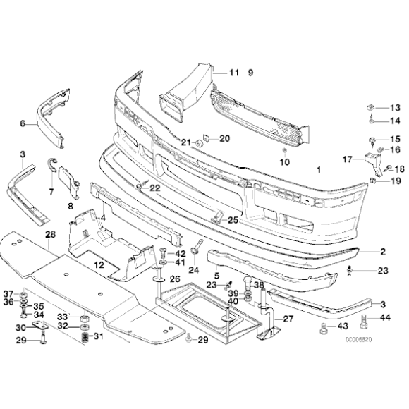 Śruba sześciokątna nagrzewnicy BMW E39 E53 X5 E36 318 320 323 325 328 520 523 525 528 530 540 M3 M5 - 07119913116