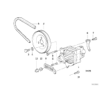 Śruba sześciokątna pompy wspomagania BMW E30 E34 E36 316i 318i 518i M40 M42 - 07119913720