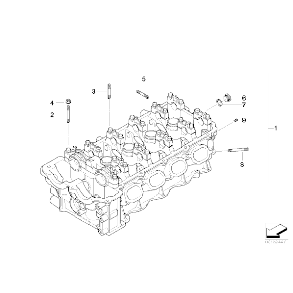 Pierścień uszczelniający napinacza BMW E30 E34 E36 E38 E39 E46 E53 X5 E60 E61 E65 E83 X3  - 07119963418