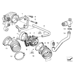 Przewód powietrza BMW E34 E36 525i 525ix 325i - 13541703786