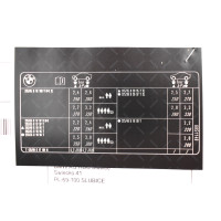 Naklejka inf. "Ciśnienie w oponach" BMW F12 650i - 71246851148