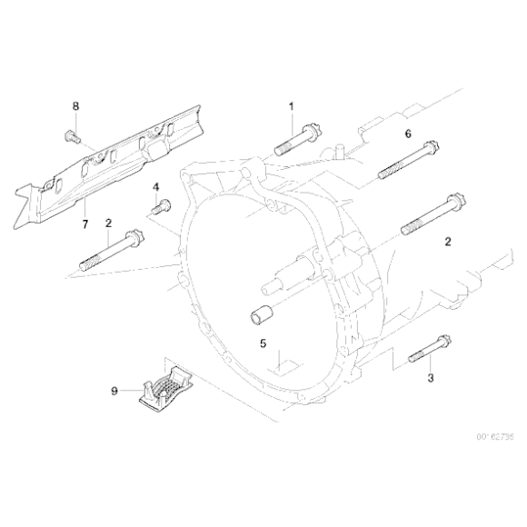Śruba rozrusznika BMW  E46 E60 E61 E70 E71 E81 E83 E85 E87 E89 E90 F01 F06 F10 F15 F20 F30 F80 F83 F87 - 07129903800