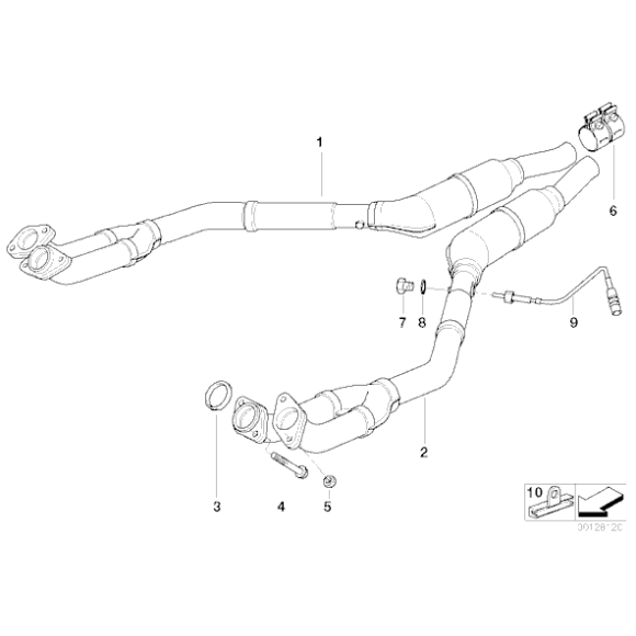 Sonda lambda BMW E38 730i 740i M60 - 11781704259