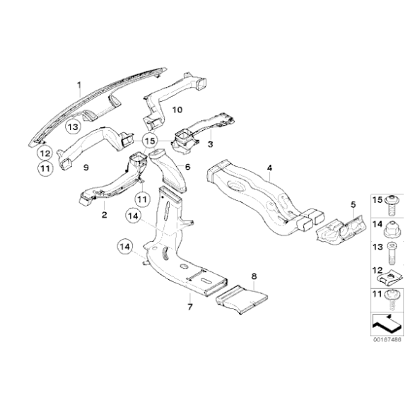 Śruba ISA BMW E70 F15 F16 F80 F82 F83 F87 I15 K08 K09 K26 K46 K47 K49 - 07129904591