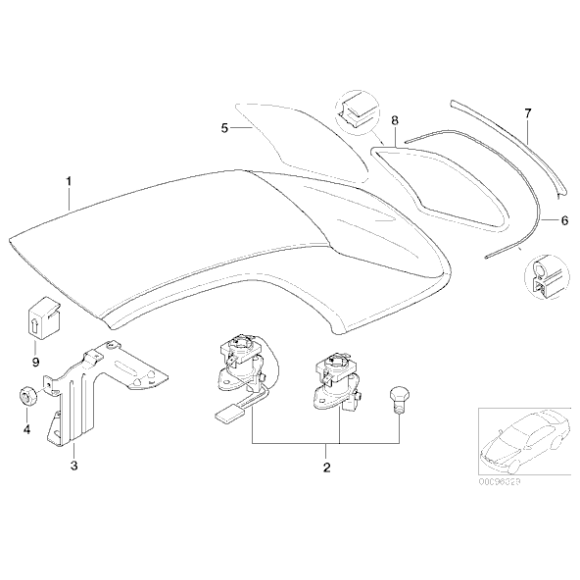 Nakrętka BMW E30 E38 E36 E39 E46 E60 E65 E70 E90 F01 F15 MINI - 07129904862