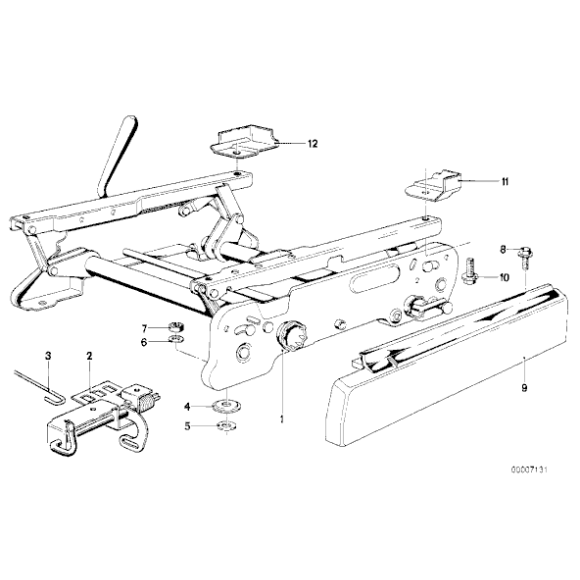 07129922716 Nakrętka BMW E12 E21 E23 E24 E28 E30 E31 E32 E34 E36 E38 E9 - 07129922716 - Części oryginalne BMW Łódź | Sklep internetowy BMW