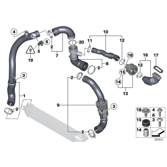 07129952125 Opaska na węże BMW E30 E34 E36 E38 E39 - 07129952125 - Części oryginalne BMW Łódź | Sklep internetowy BMW