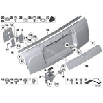 Wkręt samogwintujący BMW E12 E21 E23 E24 E28 E30 E31 E32 E34 E36 E38 E39 E46 E60 E61 E65 E70 MINI - 07143448498