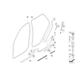 Element mocujący BMW E70 F01 F15 F25 G01 G05 G07 G11 G14 K46 K47 K53 K81 - 07146957031