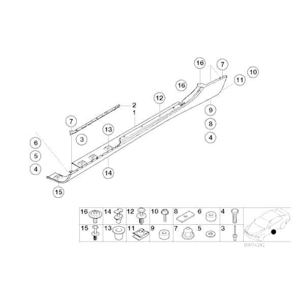 Podkładka BMW E30 E28 E31 E32 E34 E36 E39 E46 E60 E63 E81 E90 F01 F12 K40 K30 K70 K73 MINI - 07146977329