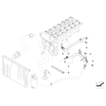 Przewód ukł. chłodzenia BMW E38 E39 E46 E53 X5 Z3 Z4 320 323 325 328 330 520 523 525 528 530 728 - 11531705210