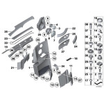 07147117570 Wkręt samogwintujący BMW E32 E36 E38 E46 E52 E53 E63 E64 E70 E81 E82 E87 E92 F01 F02 F04 F06 F07 F10