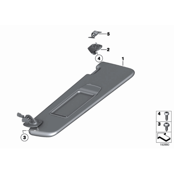 07147117570 Wkręt samogwintujący BMW E32 E36 E38 E46 E52 E53 E63 E64 E70 E81 E82 E87 E92 F01 F02 F04 F06 F07 F10