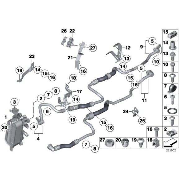 07147144276 Nakrętka BMW E24 E28 E30 E31 E32 E34 E36 E38 E39 E46 E53 X5 E60 E63 E65 E71 E87 E83 E84 E90 F01 F10 F20 F30 G11 G30 - 0714714427 - Części oryginalne BMW Łódź | Sklep internetowy BMW