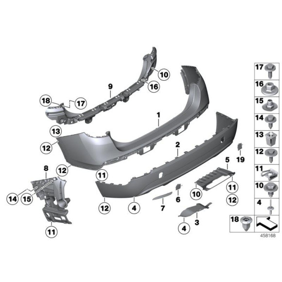 Nakrętka sześcio. z koł. BMW E46 E81 E84 E87 E90 E92 E93 - 07147154227