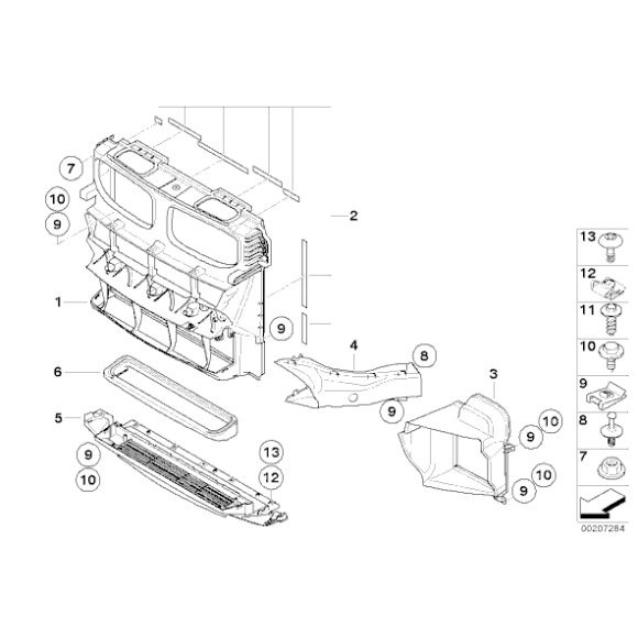 Śruba szybkozłącza BMW E46 E70 E71 MINI R50 R52 R53 R55 R56 R58 - 07147177492