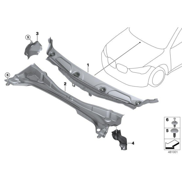 Kołek BMW F20 F21 F23 F30 F31 F36 F39 F45 F48 MINI G01 G05 G07 G11 G20 G30 - 07147283890