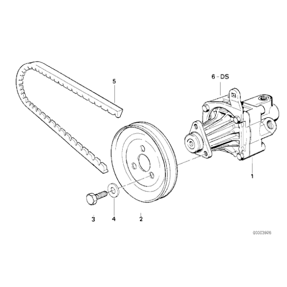 Pasek klinowy BMW E30 E34 E21 E28 - 32421706825