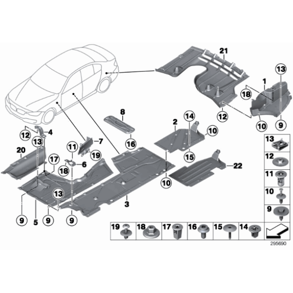 Nakrętka BMW F20 F21 F22 F23 F30 F31 F32 F33 F34 F36 F80 F82 F83 F87 - 07149248255