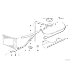 Zbiornik wyrównawczy chłodnicy BMW E28 E30 Z1 520i i 525e 528e 320i 325e 325i 323i 324td - 17111707540
