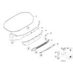 07417203297 Wkład mocowanie BMW E39 Touring E46 E60 E61 - 07417203297 - Części oryginalne BMW Łódź | Sklep internetowy BMW