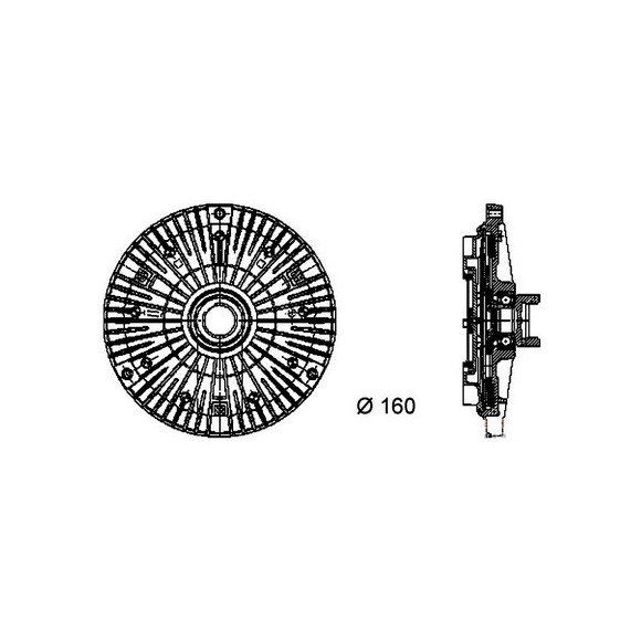 Visco sprzęgło wentylatora BMW E39 M5 - 11527830486