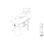 13711707044 Zaczep sprężynowy obudowy filtra powietrza BMW E30 E32 E34 E36 E38 E39 E46 E53 E65 Z3 - 13711707044 - Części oryginalne BMW Łódź | Sklep internetowy BMW