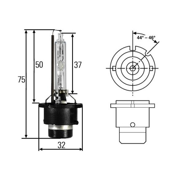 Żarówka Xenon D2S 35W BMW E38 E46 E39 E60 E53 X5 X3 E63 E64 E65 Mini - 63217160806