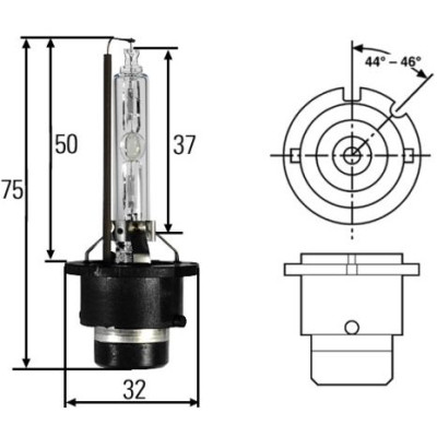Żarówka Xenon D2S 35W BMW E38 E46 E39 E60 E53 X5 X3 E63 E64 E65 Mini - 63217160806
