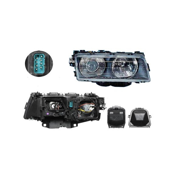 Lampa reflektor przód BMW 7 E38