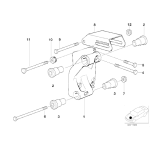 Śruba mocująca BMW E30 E34 E36 316i 318i 518i M40 M42 - 12311709903
