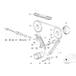 11211710237 Koło łańcuchowe rozrządu BMW E31 E32 850Ci 850CSi 750i 750iL M70 - 11211710237 - Części oryginalne BMW Łódź | Sklep internetowy BMW