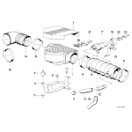 13711713099 Guma przepływomierza BMW E24 635CSi M30 - 13711713099 - Części oryginalne BMW Łódź | Sklep internetowy BMW