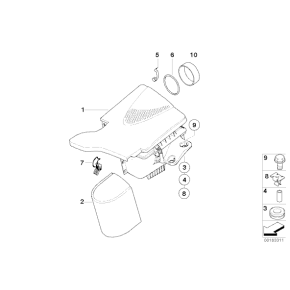 O-Ring BMW E31 E32 E34 E36 E38 E39 E46 E53 X5 E60 E61 E63 E64 E65 E66 E83 X3 Z3 Z4 - 13711731893