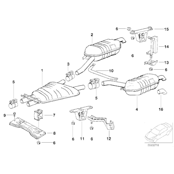 Tłumik środkowy - 18121745166