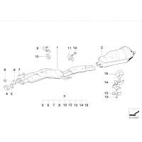 Tłumik środkowy - 18129068599