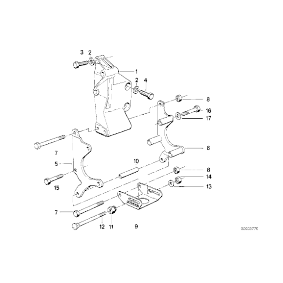 Opaska zaciskowa BMW E32 E34 730 735 530 535 M5 - 12311714450