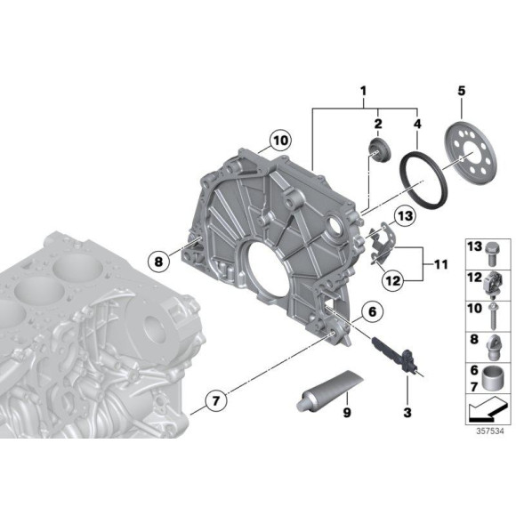 Zaślepka BMW E28 E30 E34 E36 E38 E39 E46 E53 E60 E70 E83 E87 E90 F01 F10 F12 F15 F20 F30  - 11111714541
