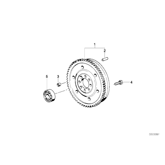 Dwumasowe koło zamachowe BMW E36 318tds M41 - 21201223422