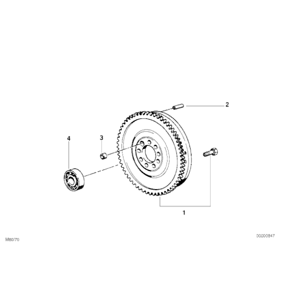 Dwumasowe koło zamachowe BMW E39 535i E38 735i  - 21201223524