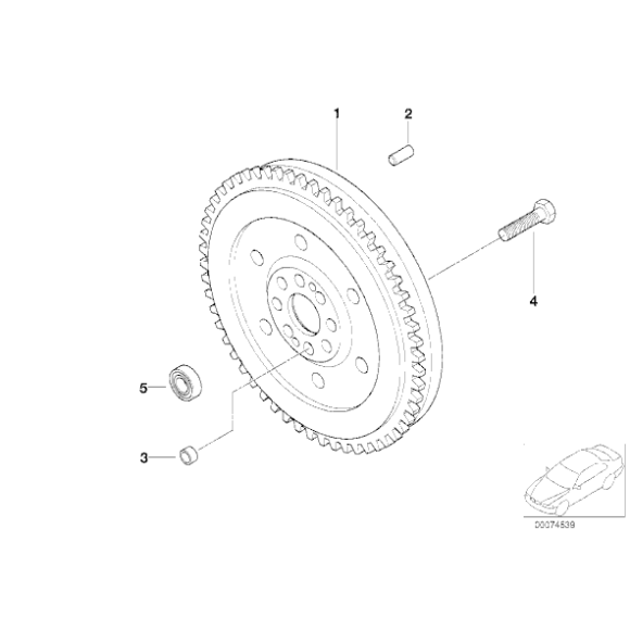 Dwumasowe koło zamachowe BMW E46 316i 318i N40 N42 N45 N46 - 21207512693