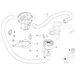 11721715051 Przewód elastyczny ciśnieniowy pompa VACUM-EGR BMW E46 316i 318i 316Ci 1,9 M43 - 11721715051 - Części oryginalne BMW Łódź | Sklep internetowy BMW