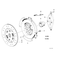 AT-Komplet sprzęgła BMW E34 M5 S38 - 21212227246