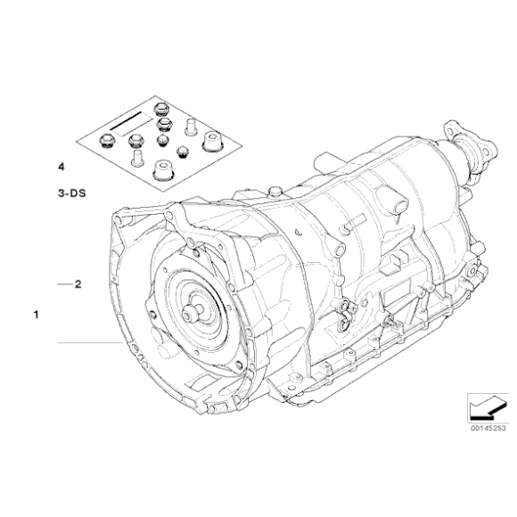 AT-Automatyczna skrzynia biegów 6HP BMW E60 E61 E63 E65 E70 E71 E81 E83 E84 X1 X3 E90 E91 F01 - 24007535009