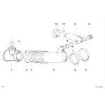 13711747985 Pierścień gumy przepływomierza BMW E34 E39 E32 E38 E65 E60 E61 E63 E64 730i 735i 530i 535i 540i 740i 745i M5 M6 - 13711747985 - Części oryginalne BMW Łódź | Sklep internetowy BMW