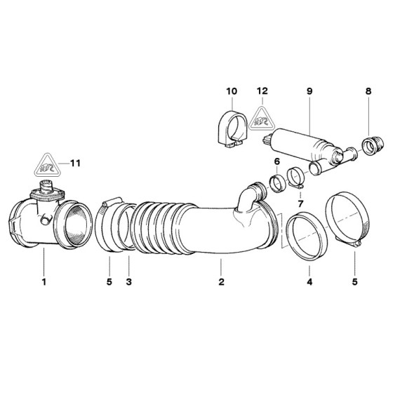 13711747995 Osłona gumowa BMW E34 E32 E38 740i 540i V8 M60 - 13711747995 - Części oryginalne BMW Łódź | Sklep internetowy BMW