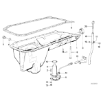 Czujnik poziomu oleju BMW E34 E32 530i 535i 730i 735i M30 E24 635CSi- 12611717394