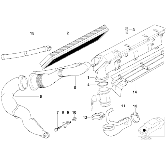 13712246416 Filtr powietrza BMW E34 E36 E39 E38 325tds 525tds 725tds M51 - 13712246416 - Części oryginalne BMW Łódź | Sklep internetowy BMW